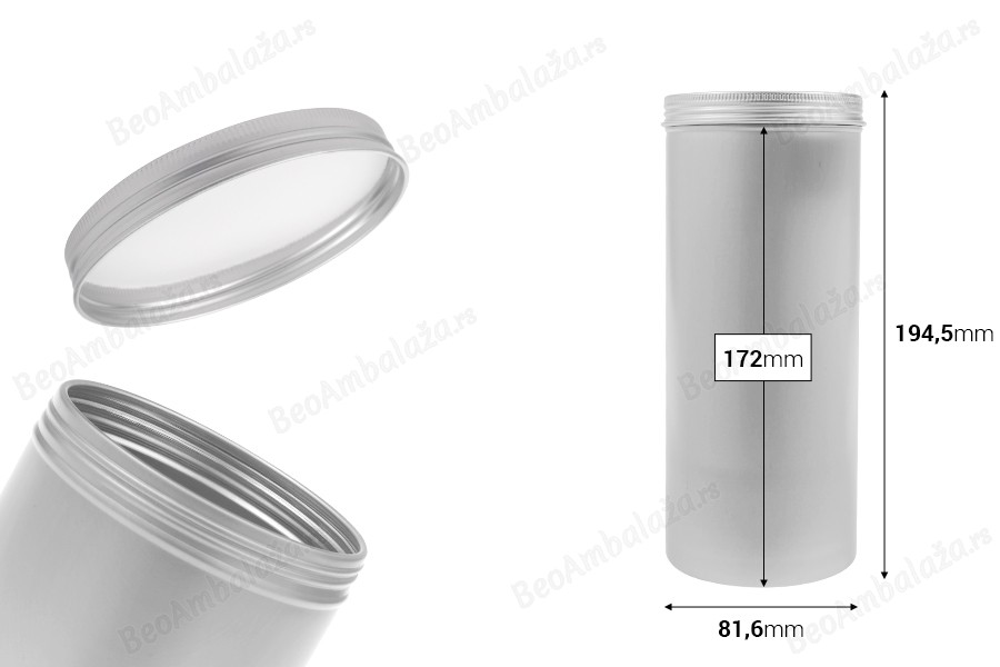 Cilindrična metalna kutija 1000mL sa zatvaračem-dimenzije_slike