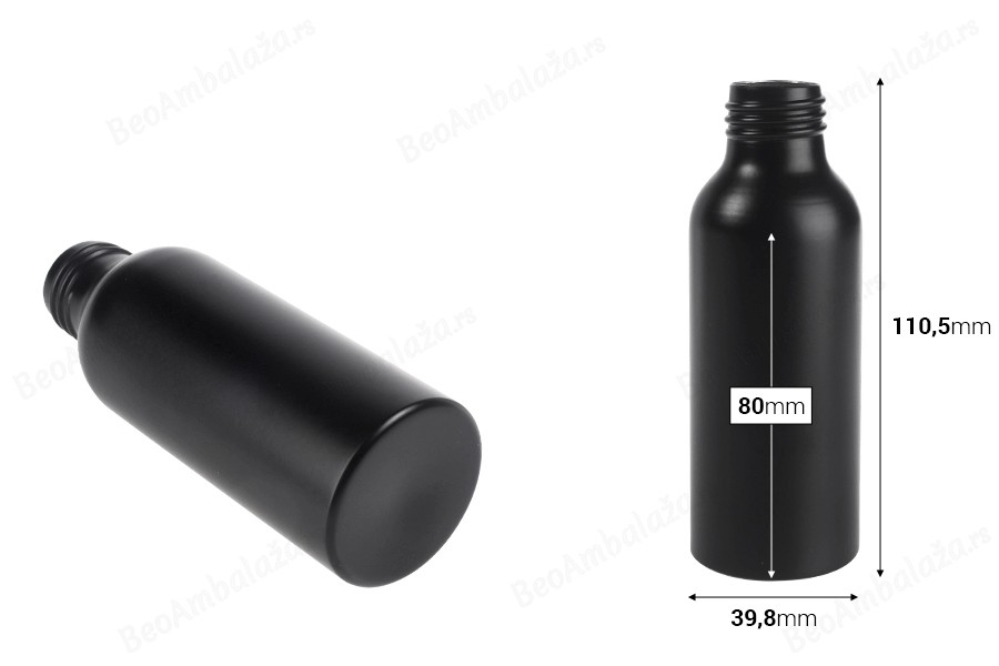 Aluminijumska bočica 100mL PP24 u zlatnoj i crnoj boji-dimenzije_slike