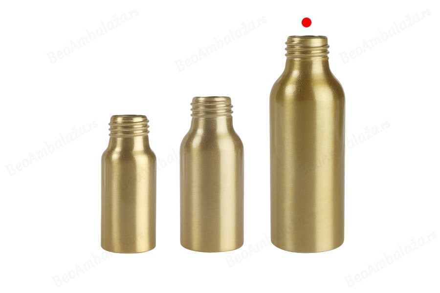 Aluminijumska bočica 100mL PP24 u zlatnoj i crnoj boji-grupa_slika