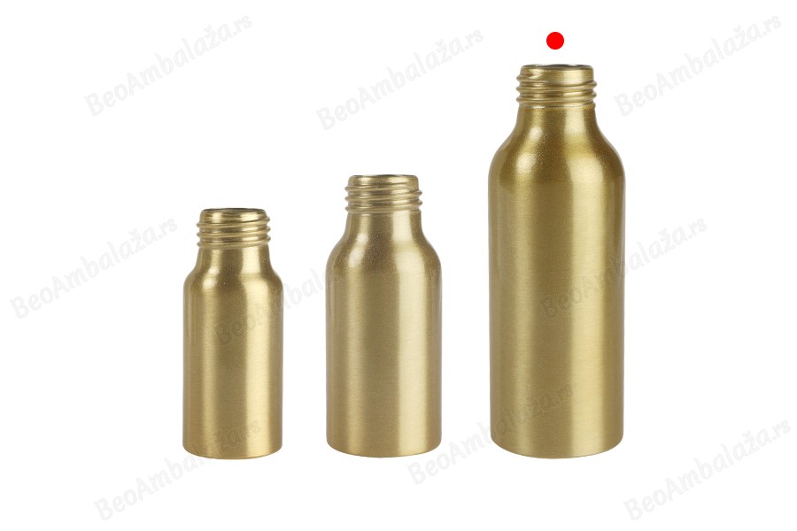 Aluminijumska bočica 100mL PP24 u zlatnoj i crnoj boji-grupa_slika