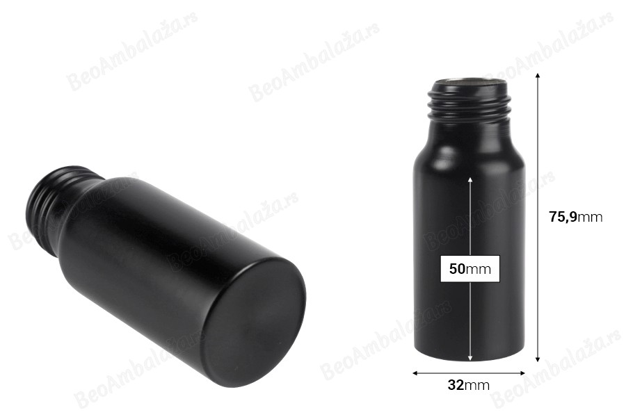 Aluminijumska bočica 30mL PP24 u zlatnoj i crnoj boji-dimenzije_slike
