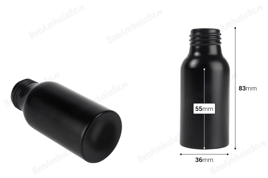 Aluminijumska bočica 50mL PP24 u zlatnoj i crnoj boji-dimenzije_slike