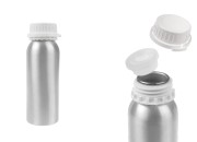 Aluminijumska bočica od 250 mL za čuvanje esencija, parfema i alkoholnih rastvora sa čepom i plastičnim belim zaštitnim zatvaračem Aluminijumska bočica od 250 mL za čuvanje esencija, parfema i alkoholnih rastvora sa čepom i plastičnim belim zaštitnim zatvaračem