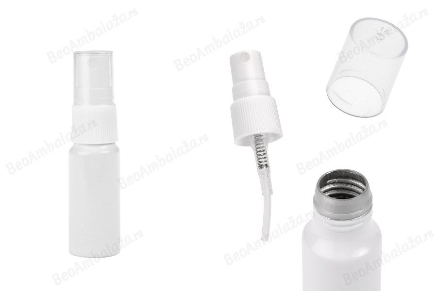 Bela aluminijumska bočica od 10 mL sa belim plastičnim sprejom-slika_proizvoda