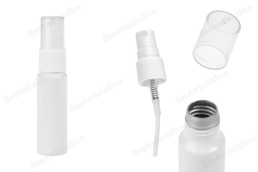 Bela aluminijumska bočica od 15 mL sa belim plastičnim sprejom-slika_proizvoda