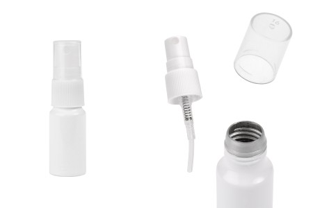 Bela aluminijumska bočica od 5 mL sa belim plastičnim sprejom-slika_proizvoda