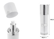 Luksuzna akrilna dopunjiva bočica od 100 mL sa pumpicom za kremu i zatvaračem-dimenzije_slike