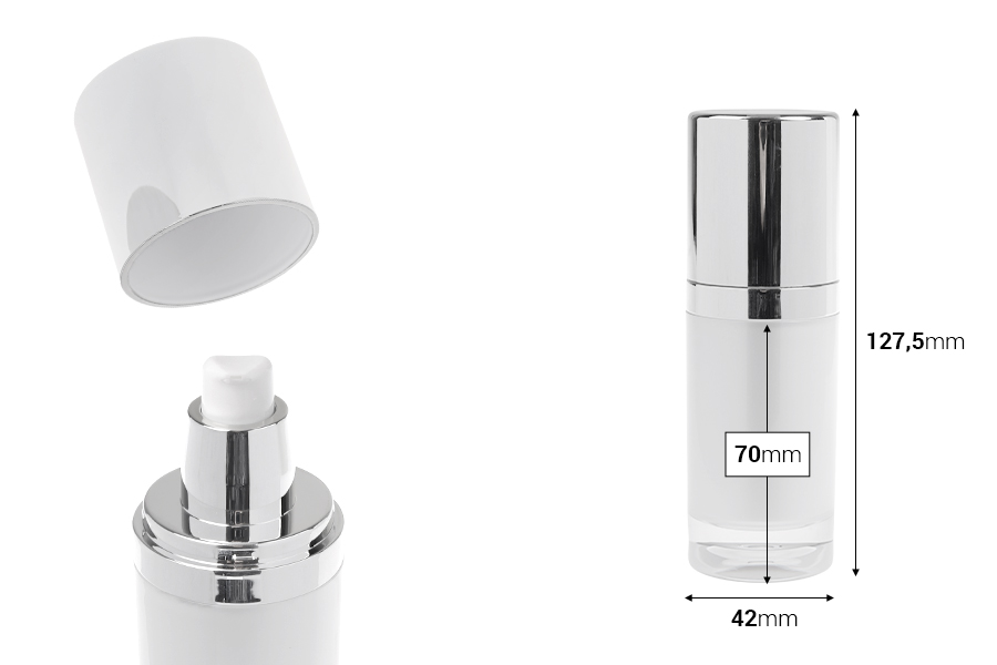 Luksuzna akrilna dopunjiva bočica od 30 mL sa pumpicom za kremu i zatvaračem-dimenzije_slike