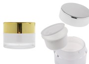 Akrilna dopunjiva teglica od 50 mL za kremu sa poklopcem (sa unutrašnjom zaptivkom) i plastičnim međupoklopcem-slika_proizvoda