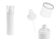 Plastična (PET) bela bočica 200 mL sa pumpicom za kremu i providnim poklopcem-slika_proizvoda
