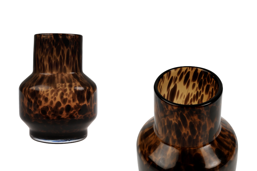 Dekorativna staklena vaza sa animal printom - 120x150 mm-slika_proizvoda