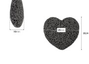 Lava stone difuzor u obliku srca, u raznim bojama - 10 kom-dimenzije_slike