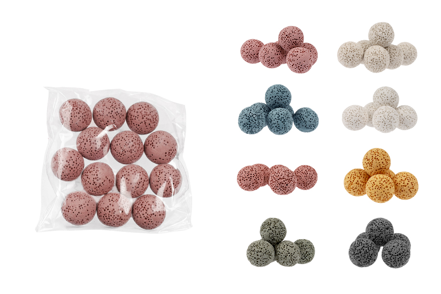 Lava stone difuzor 18mm, u raznim bojama - 13 kom-slika_proizvoda