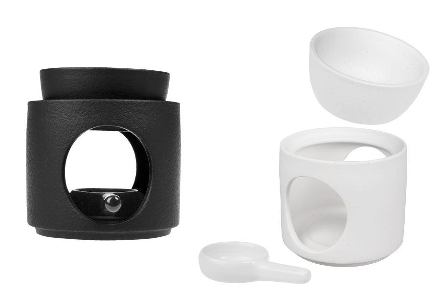 Keramički osveživač prostora 95x100 mm za voskove i ulja sa keramičkom kašičicom-slika_proizvoda