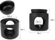 Keramički osveživač prostora 95x100 mm za voskove i ulja sa keramičkom kašičicom-dimenzije_slike