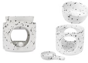 Keramički osveživač prostora 95x100 mm sa keramičkom kašičicom za voskove i ulja, u beloj i crnoj boji-slika_proizvoda