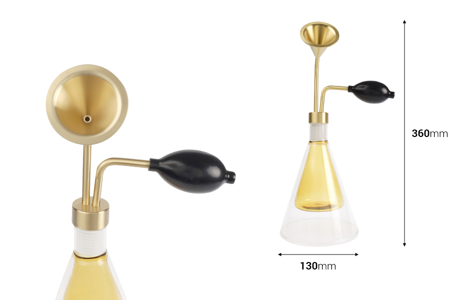 Uređaj - Boca za uzorkovanje arome proizvoda sa kratkom pumpicom u crnoj boji-dimenzije_slike