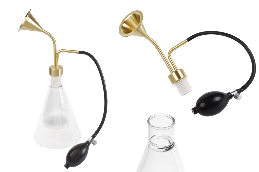 Uređaj - Boca za uzorkovanje arome proizvoda sa dugom crnom pumpicom-slika_proizvoda