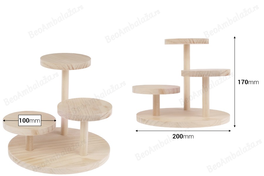 Drveni stalak 200x170 mm (prečnik svake osnove 100 mm)-dimenzije_slike