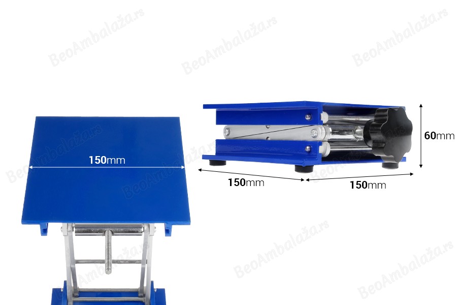 Podesiva platforma za podizanje 150x150 mm-dimenzije_slike