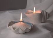Dekorativna keramička posuda u obliku školjke 120x120x40 mm za sveću-grupa_slika