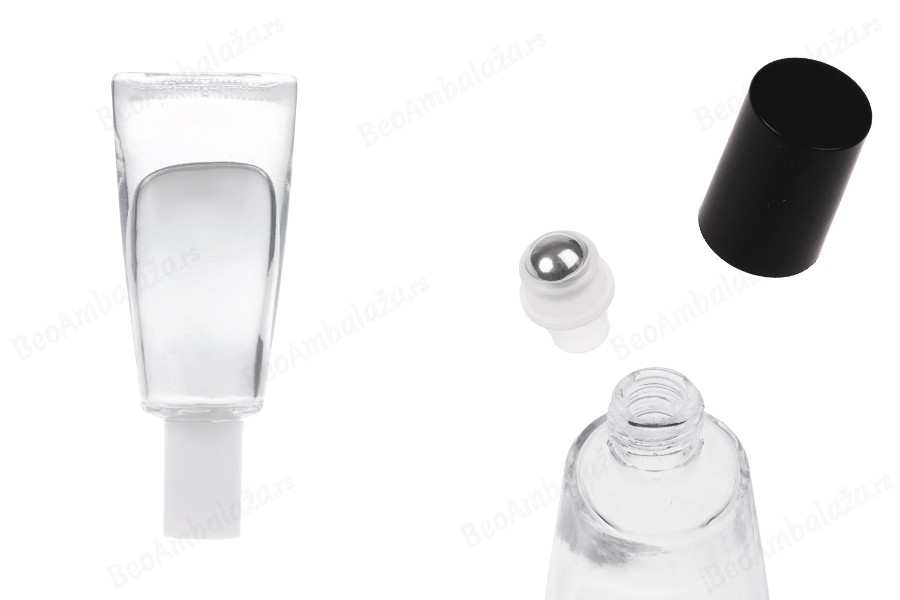 Staklena bočica od 10 mL u obliku tube sa metalnom roll-on kuglicom-slika_proizvoda