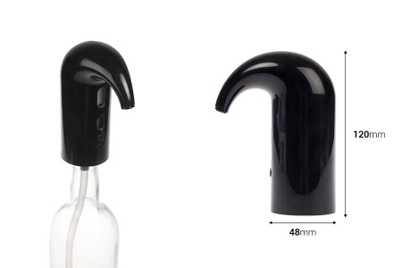 Električni aerator za vino sa automatskim protokom-dimenzije_slike