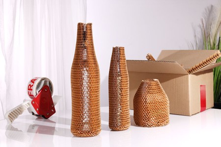 Elastična zaštitna futrola od saćastog papirnog materijala za boce dužine 345 mm - 20 kom.-grupa_slika