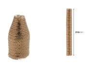 Elastična zaštitna futrola od saćastog papirnog materijala za boce dužina 215 mm - 20 kom.-dimenzije_slike