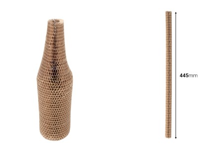 Elastična zaštitna futrola od saćastog papira za boce , dužine 445 mm - 20 kom.-dimenzije_slike