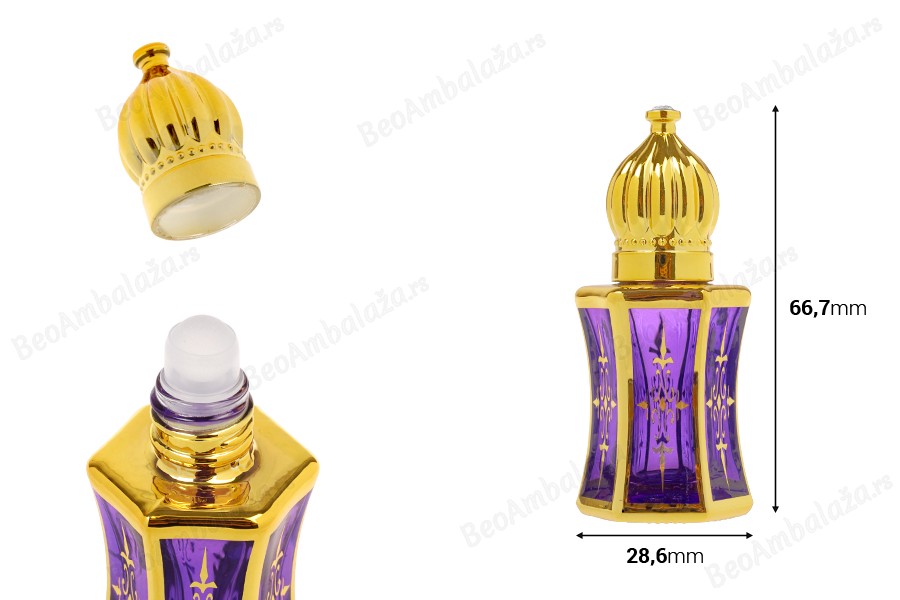 Bočica za parfem od 6 ml u arapskom stilu, sa roll om aplikatorom-dimenzije_slike