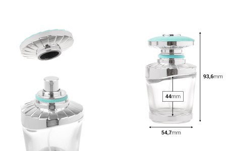 Bočica za parfem u arapskom stilu od 50 ml sa srebrnom raspršivač-pumpicom tip „crimp”-dimenzije_slike