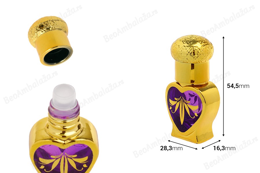 Bočica za parfem od 5 ml u arapskom stilu, sa roll om aplikatorom-dimenzije_slike