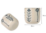 Dekorativna posuda 100x95 mm od cementa, za sveću ili cveće-dimenzije_slike
