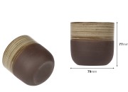 Dekorativna posuda 100x95 mm od cementa, za sveću ili cveće-dimenzije_slike