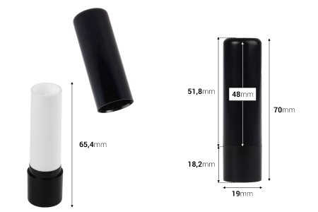 Tubica 4mL za balzam za usne u više boja - 10 kom-dimenzije_slike