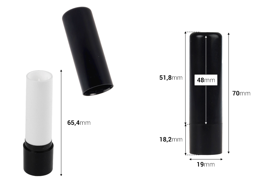 Tubica 4mL za balzam za usne u više boja - 10 kom-dimenzije_slike