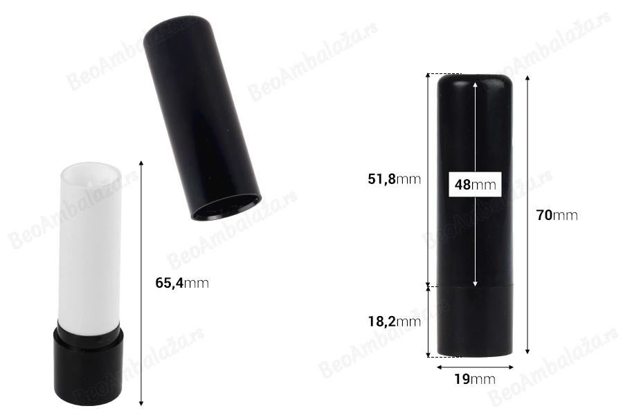 Tubica 4mL za balzam za usne u više boja - 10 kom-dimenzije_slike