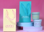 Laminirana papirna poklon kesa 110x60x200 mm sa ručkom od tila od 2 cm u raznim bojama-grupa_slika