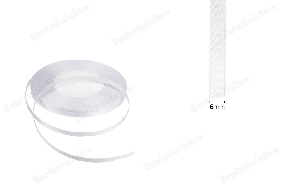 Satenska traka za ukrašavanje, 6 mm u raznim bojama - 50m-dimenzije_slike