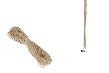 Uvrnuti kanap od jute za dekoraciju 3,5mm - Jedan komad je 50 metara-dimenzije_slike