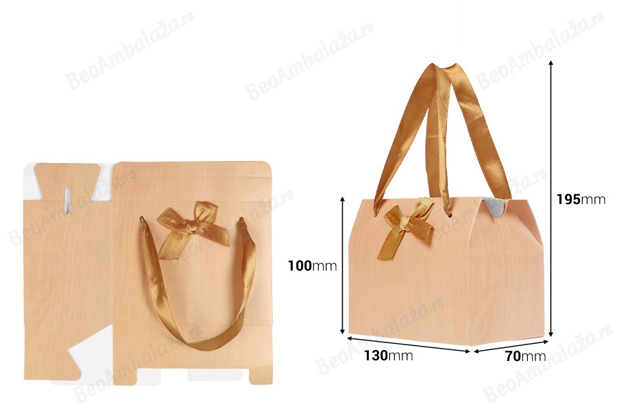 Poklon kesa 130x70x100 mm sa drškom i mašnom-dimenzije_slike
