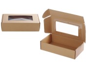 Kutija od kraft papira 240x130x60mm sa prozorom - 20 kom-slika_proizvoda