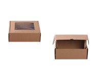 Kartonska kraft kutija sa prozorom 170x130x60mm - 25 kom-slika_proizvoda