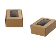 Kutija od kraft papira 130x180x70mm sa prozorom - 20 kom-slika_proizvoda