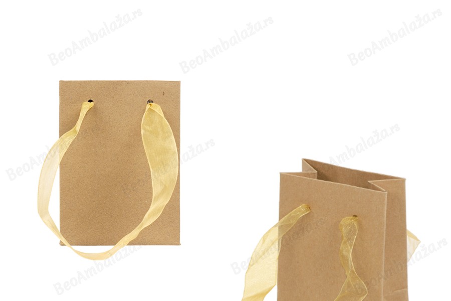 Papirna kraft kesa 80x50x110mm sa trakom - 20 kom-slika_proizvoda