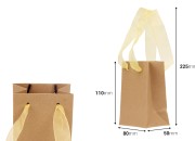 Papirna kraft kesa 80x50x110mm sa trakom - 20 kom-dimenzije_slike