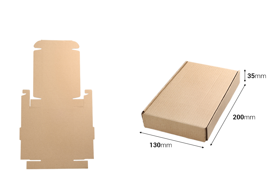 Kartonska kraft kutija 130x200x35mm - 20 kom-dimenzije_slike