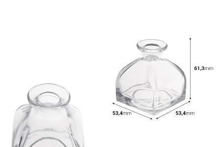Staklena četvrtasta flašica od 50mL-dimenzije_slike