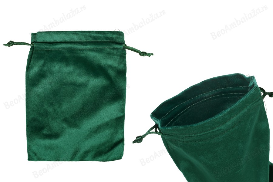 Vrećica od velura 130x180mm, u zelenoj boji - 50 kom-slika_proizvoda